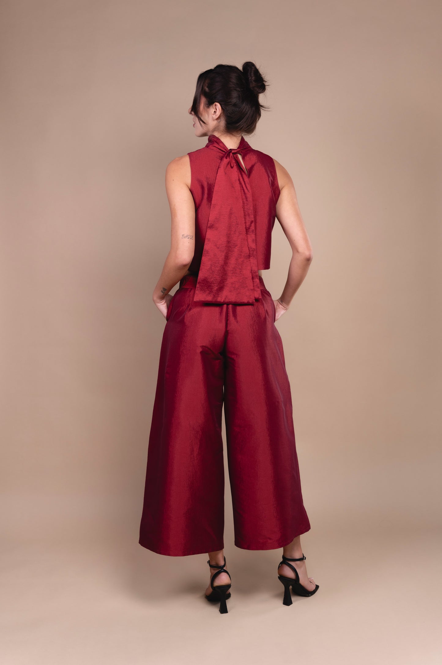 Conjunto al rojo vino